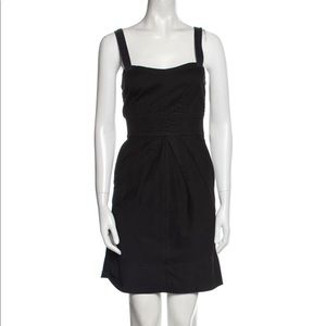 Marc Jacobs Square Neckline Casual Black Midi Dress • Sz 4 / Sm
